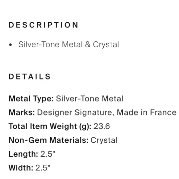 Balenciaga crystal heart earrings - Picture 11 of 11